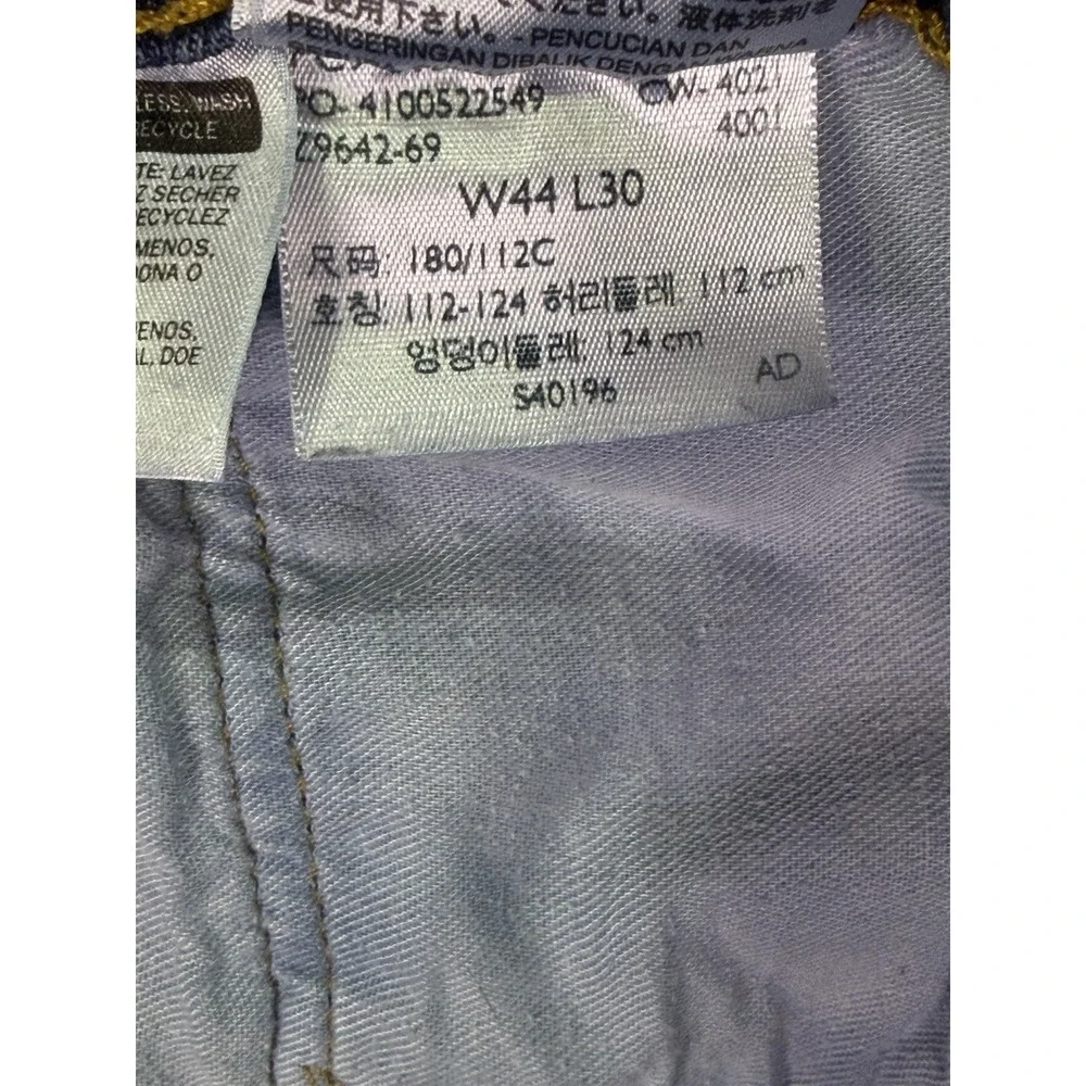 Levis Jeans Mens 44x30 Blue Medium Wash‎ Distressed Denim 559 Relaxed Straight